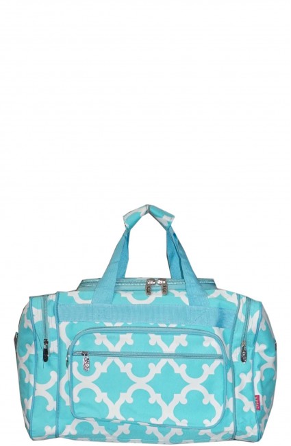 Printed Duffle Bag-OTG417/AQUA